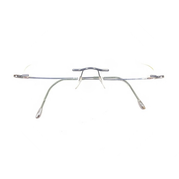 Silhouette 7553 40 6054 Titanium Blue Rimless Eyeglasses Frames 52-19 140 - Picture 12 of 12